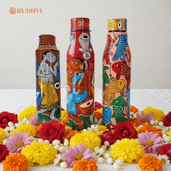 Handcrafted Copper Water Bottle (750 ml) – Ayurvedic Wellness Bottle