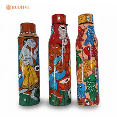 Handcrafted Copper Water Bottle (750 ml) – Ayurvedic Wellness Bottle