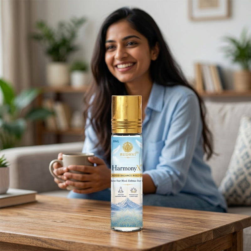Mood Balance Roll-On for Calm & Stress Relief | HarmonyX Essential Oil Roll-On – Rudhvi