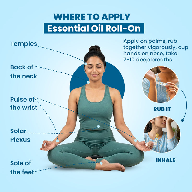 Mood Balance Roll-On for Calm & Stress Relief | HarmonyX Essential Oil Roll-On – Rudhvi