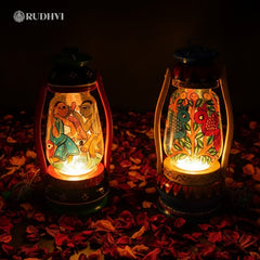 Indian Folk Art Handcrafted Electric Lantern