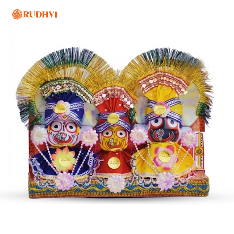 Jagannath Balabhadra Subhadra Idol Set for Home Temple & Spiritual Decor