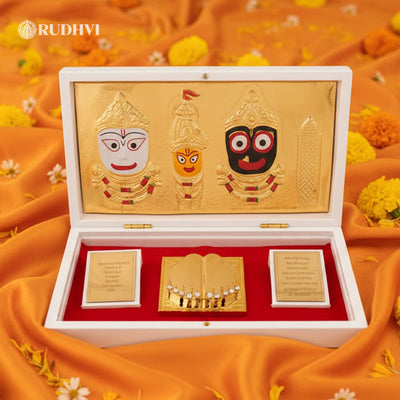 Jagannath Balaram Subhadra Pocket Temple | Portable Divine Protection Box