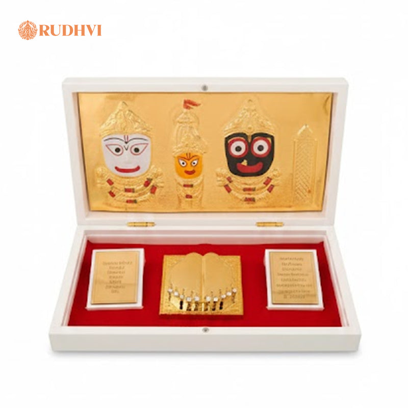 Jagannath Balaram Subhadra Pocket Temple | Portable Divine Protection Box