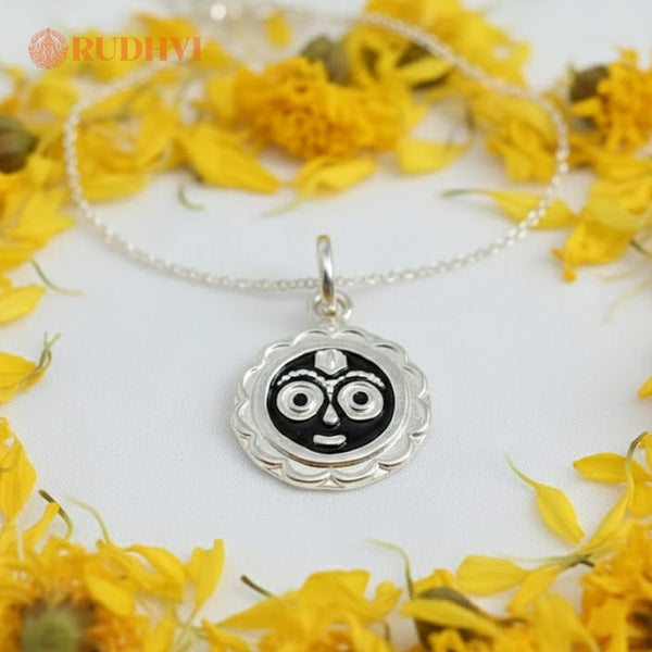 Silver Jagannath Pendant – Divine Protection & Peace | Rudhvi