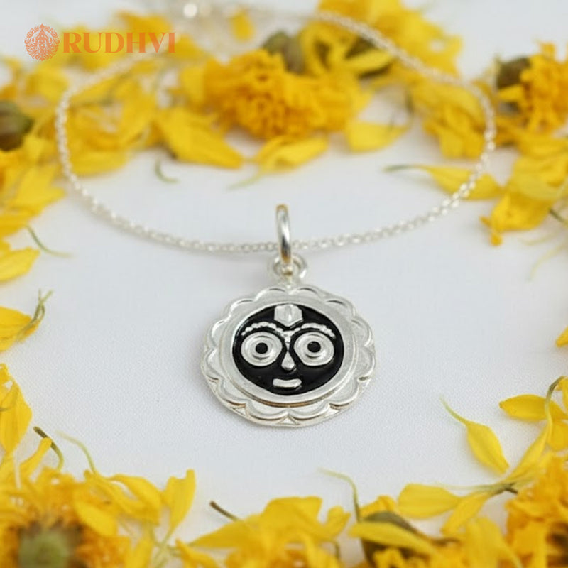 Silver Jagannath Pendant – Divine Protection & Peace | Rudhvi