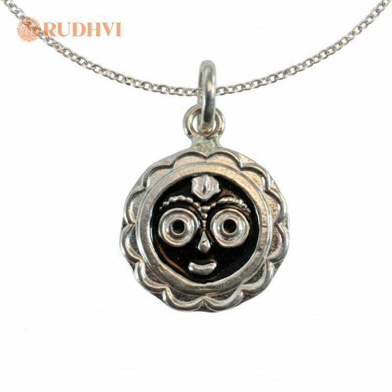 Silver Jagannath Pendant – Divine Protection & Peace | Rudhvi