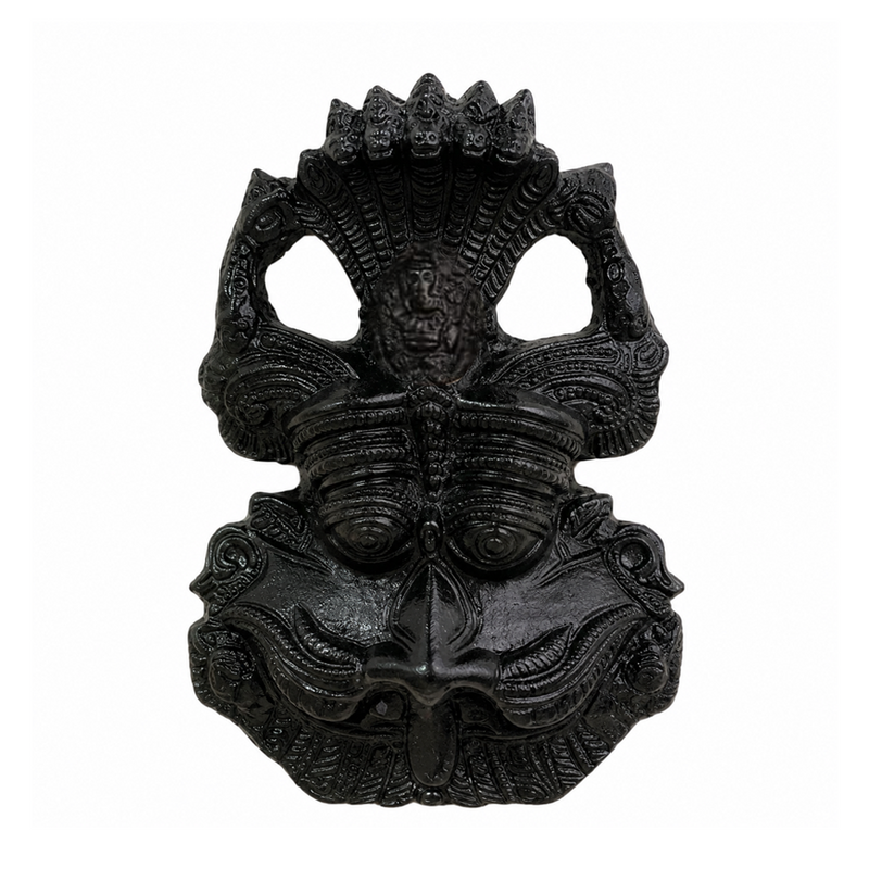 Black Tourmaline Kirtimukha | Vastu Guardian Wall Decor