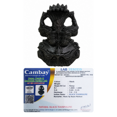 Black Tourmaline Kirtimukha | Vastu Guardian Wall Decor