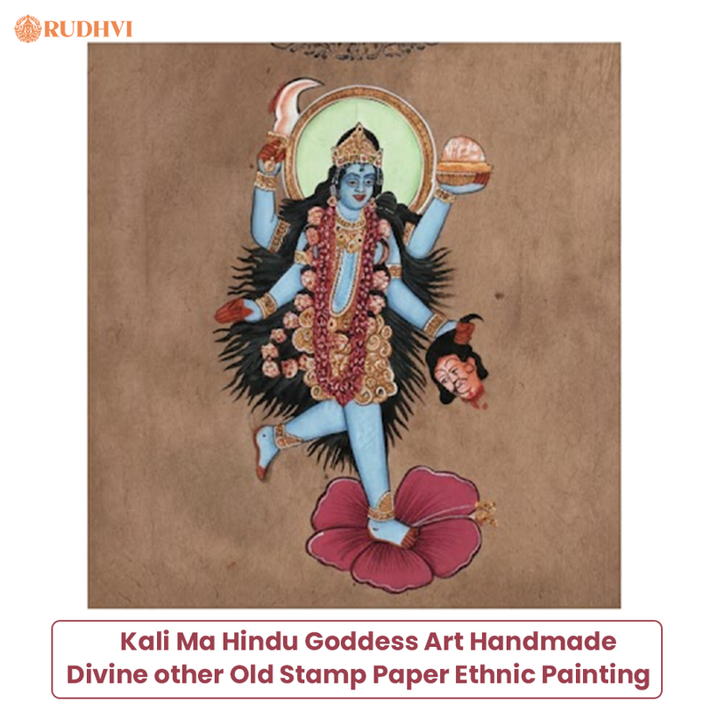 Kali Ma Hindu Goddess Handmade Sacred Art – Power, Protection & Transformation