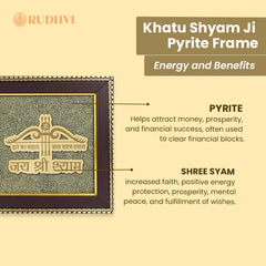 Khatu Shyam Ji Pyrite Frame – Prosperity, Positivity & Divine Blessings | Rudhvi™