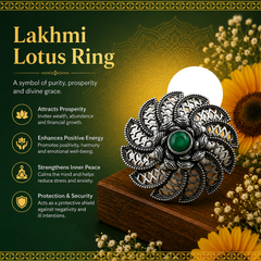 Lakshmi Lotus Ring for Prosperity & Wealth | Divine Lotus Ring