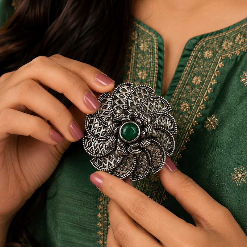 Lakshmi Lotus Ring for Prosperity & Wealth | Divine Lotus Ring