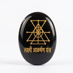 Lakshmi Akarshan Yantra Stone – Wealth, Focus & Prosperity Crystal