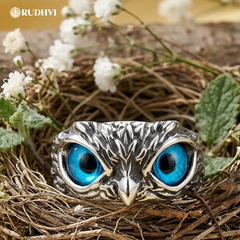 Energized Lakshmi Owl Ring – Wealth, Wisdom & Protection Symbol