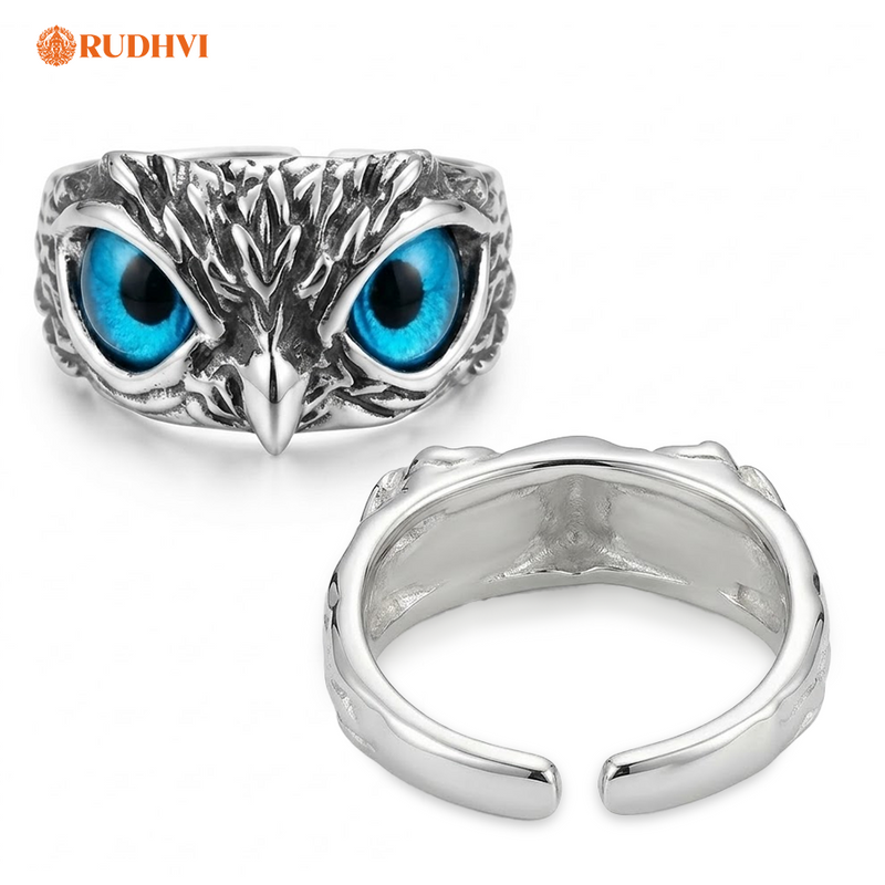 Energized Lakshmi Owl Ring – Wealth, Wisdom & Protection Symbol