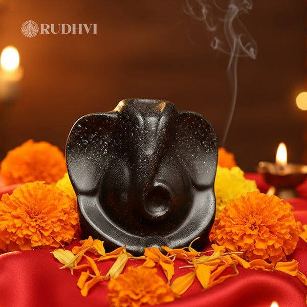 Lord Ganesha Pyrite Idol – Wealth, Good Fortune & Obstacle Removal | Rudhvi