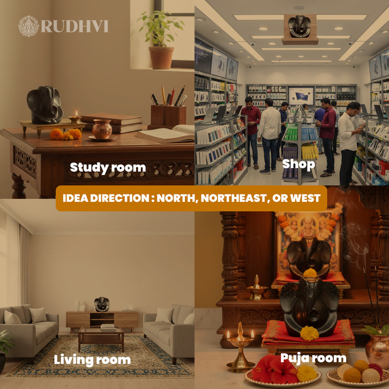 Lord Ganesha Pyrite Idol – Wealth, Good Fortune & Obstacle Removal | Rudhvi