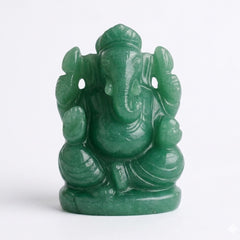 Lucky Ganpati Green Aventurine Idol – Attract Wealth, Luck & Positive Energy