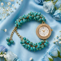 Luxury Firoza Crystal Watch Bracelet – Positive Energy & Prosperity Charm