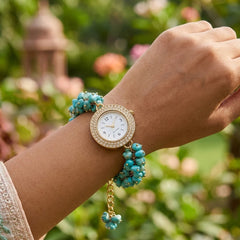 Luxury Firoza Crystal Watch Bracelet – Positive Energy & Prosperity Charm