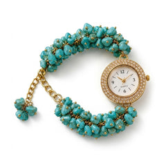 Luxury Firoza Crystal Watch Bracelet – Positive Energy & Prosperity Charm