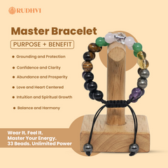 Master Bracelet – 33 Beads Divine Energy Bracelet for Protection & Wealth