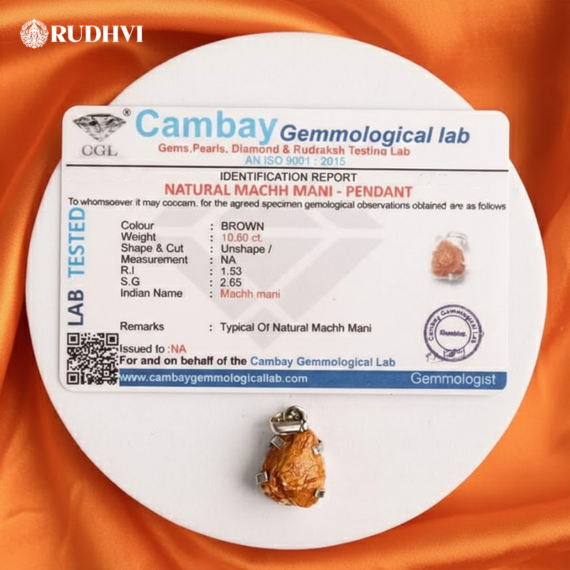 Rudhvi Matsya Mani Divine Prosperity & Protection Pendant
