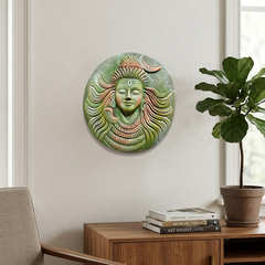Mahadev Divine Aura Frame – Spiritual Wall Decor for Peace, Power & Positivity | Rudhvi