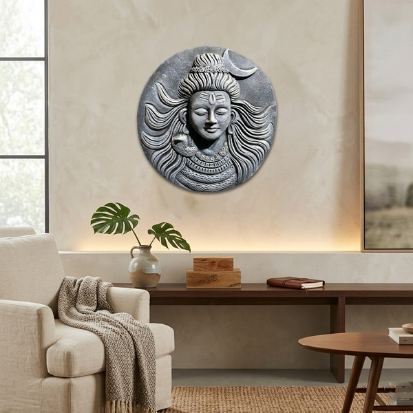 Mahadev Divine Aura Frame – Spiritual Wall Decor for Peace, Power & Positivity | Rudhvi