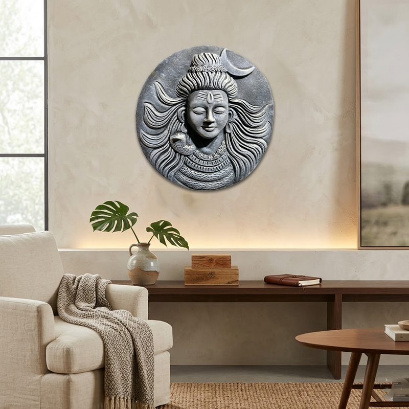 Mahadev Divine Aura Frame – Spiritual Wall Decor for Peace, Power & Positivity | Rudhvi