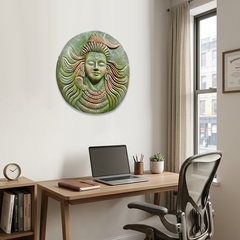 Mahadev Divine Aura Frame – Spiritual Wall Decor for Peace, Power & Positivity | Rudhvi