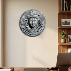 Mahadev Divine Aura Frame – Spiritual Wall Decor for Peace, Power & Positivity | Rudhvi