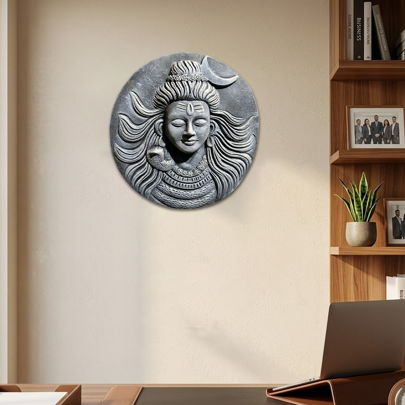 Mahadev Divine Aura Frame – Spiritual Wall Decor for Peace, Power & Positivity | Rudhvi