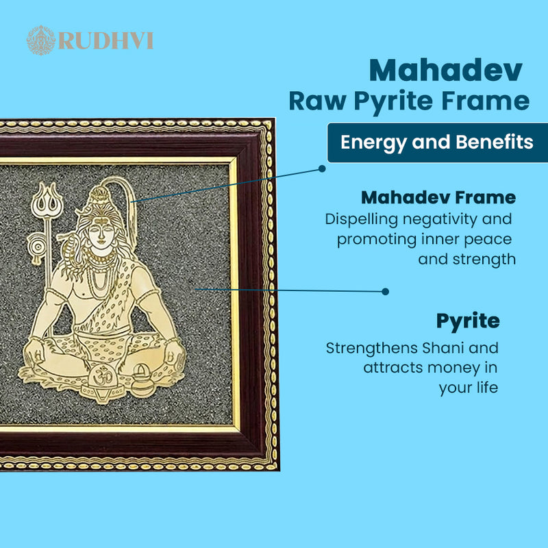 Mahadev Pyrite Frame l Rudhvi