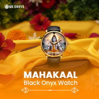 Rudhvi™ Shiv Black Onyx Watch – Mahakaal Inspired Divine Edition