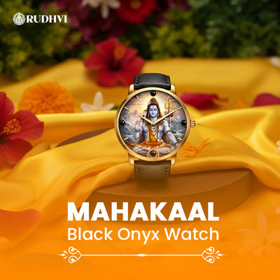 Rudhvi™ Shiv Black Onyx Watch – Mahakaal Inspired Divine Edition