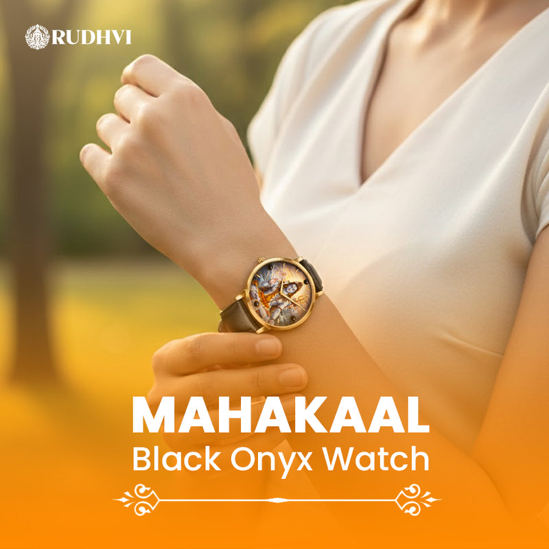 Rudhvi™ Shiv Black Onyx Watch – Mahakaal Inspired Divine Edition