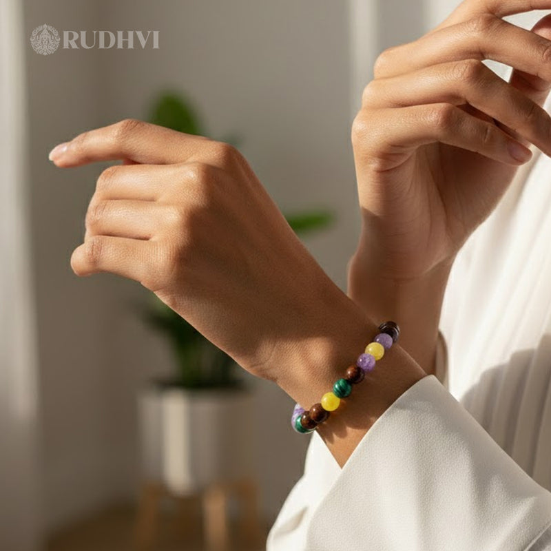 Meditation & Relaxation Bracelet – Stress Relief, Calmness & Emotional Balance | Rudhvi