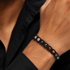 Metal Dhan Yog Bracelet – Black | Wealth, Money & Success