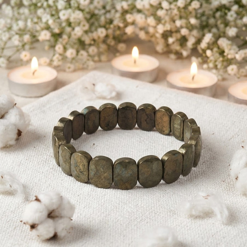 Money Magnet Pyrite Bracelet – Wealth, Confidence & Success Crystal