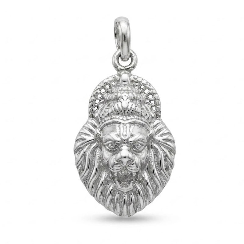 Silver Narasimha Pendant – Protection, Courage & Divine Energy