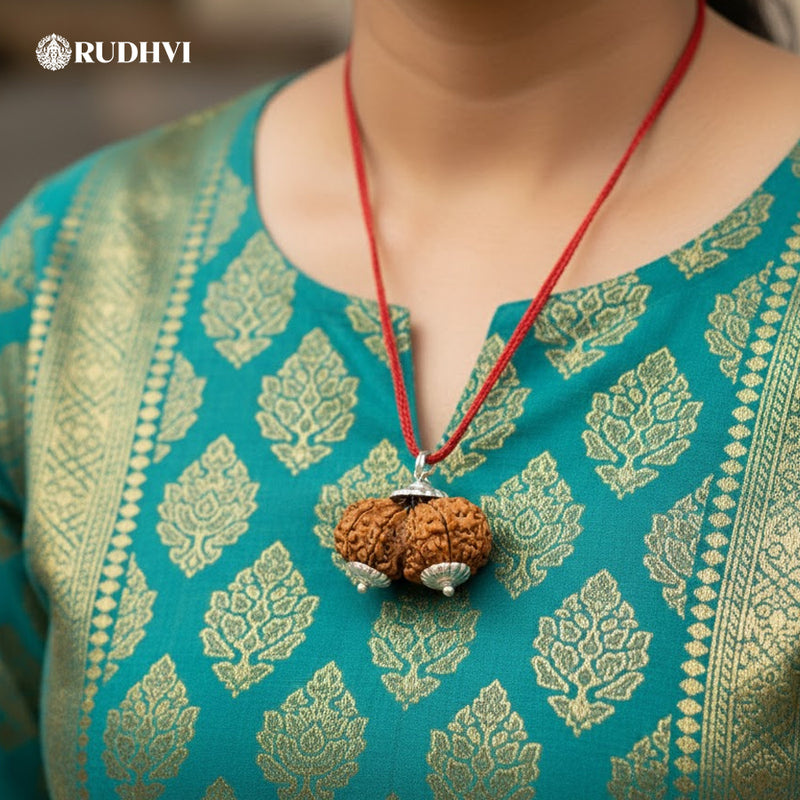 Nepali Gauri Shankar Rudraksha – Divine Union Bead for Harmony, Love & Spiritual Growth