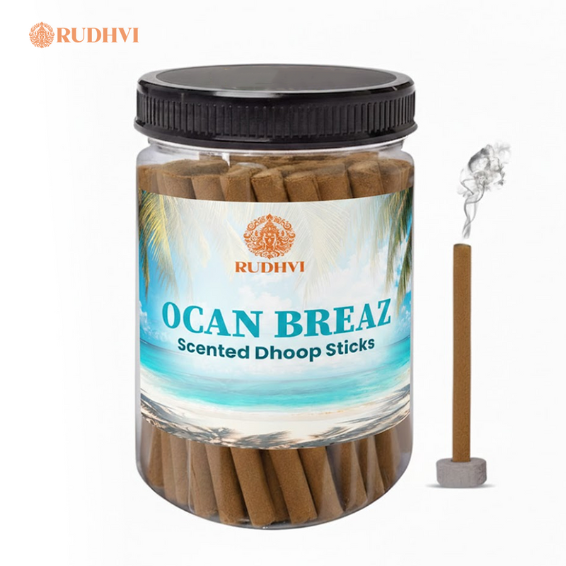 Ocean Breeze Scented Dhoop Sticks – Refreshing Aroma for Home, Puja & Meditation