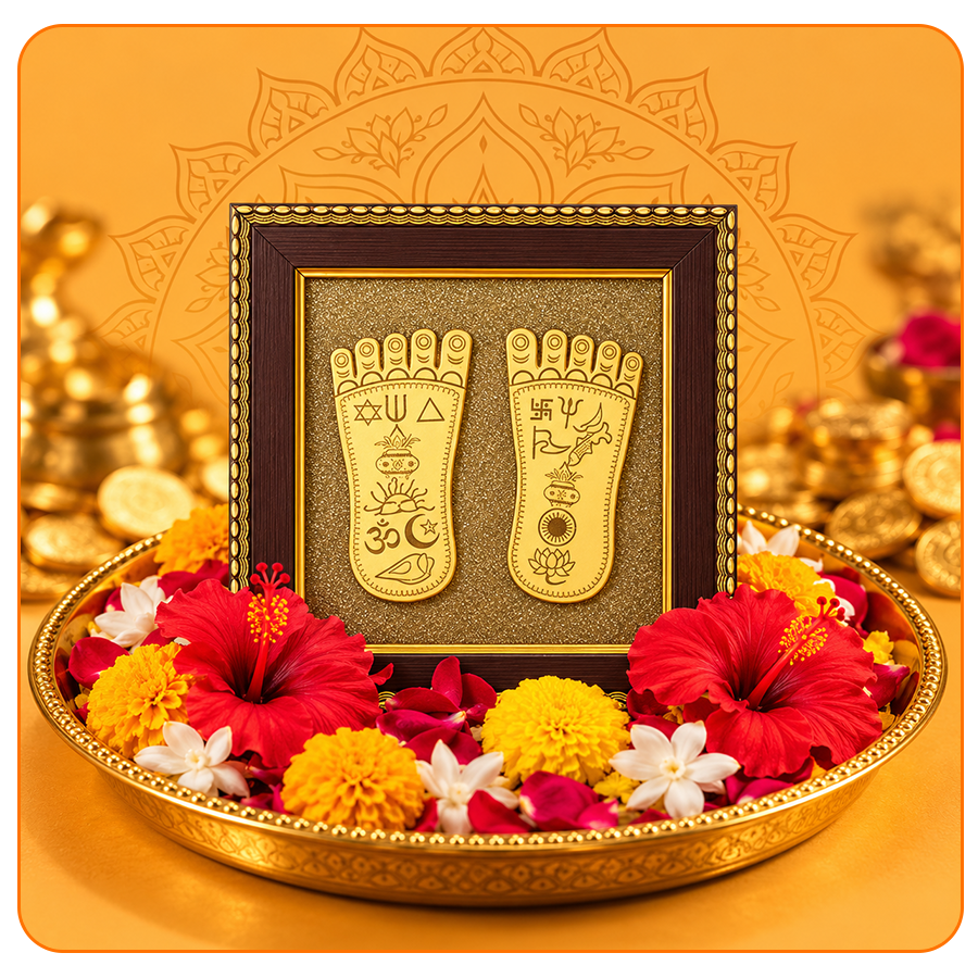 Pyrite Maa Lakshmi Charan Paduka