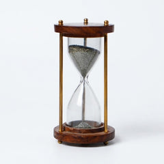 Pyrite Prosperity Flow Hourglass – Wealth Attraction & Positive Energy Decor