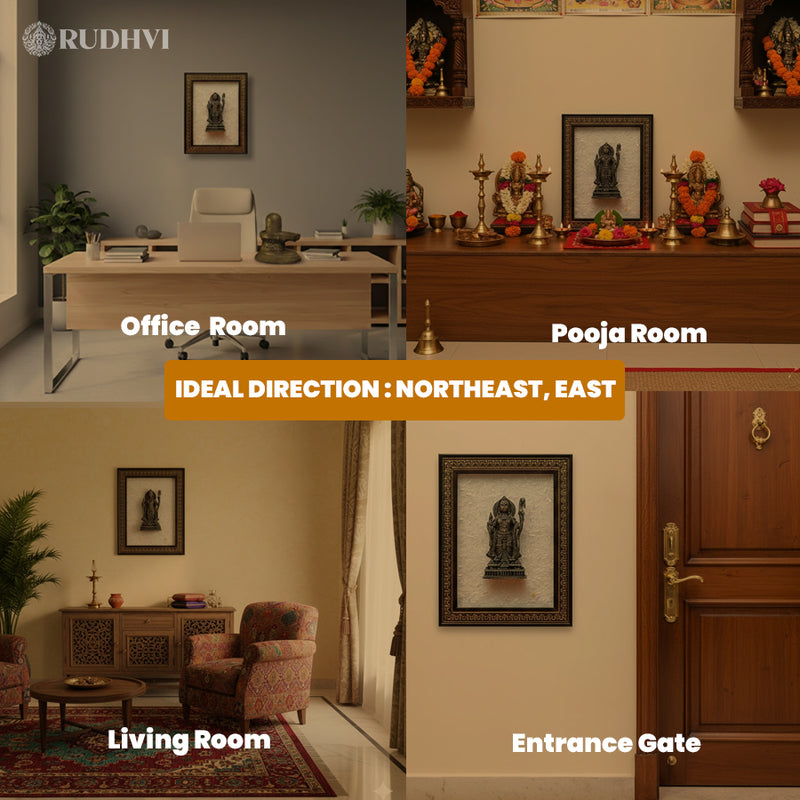 Pyrite Ram Idol on Selenite Frame | Rudhvi