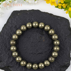 Rudhvi pyrite bracelet natural crystal for wealth abundance and positive energy