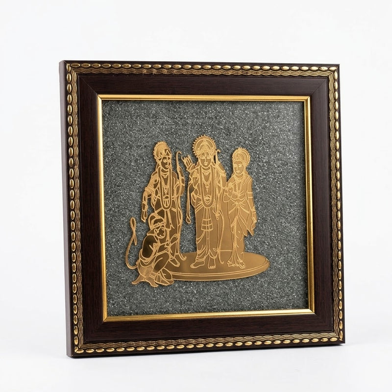 Ram Darbar Pyrite Frame – Family Harmony, Positivity & Prosperity | Rudhvi