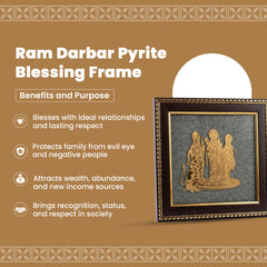 Ram Darbar Pyrite Frame – Family Harmony, Positivity & Prosperity | Rudhvi